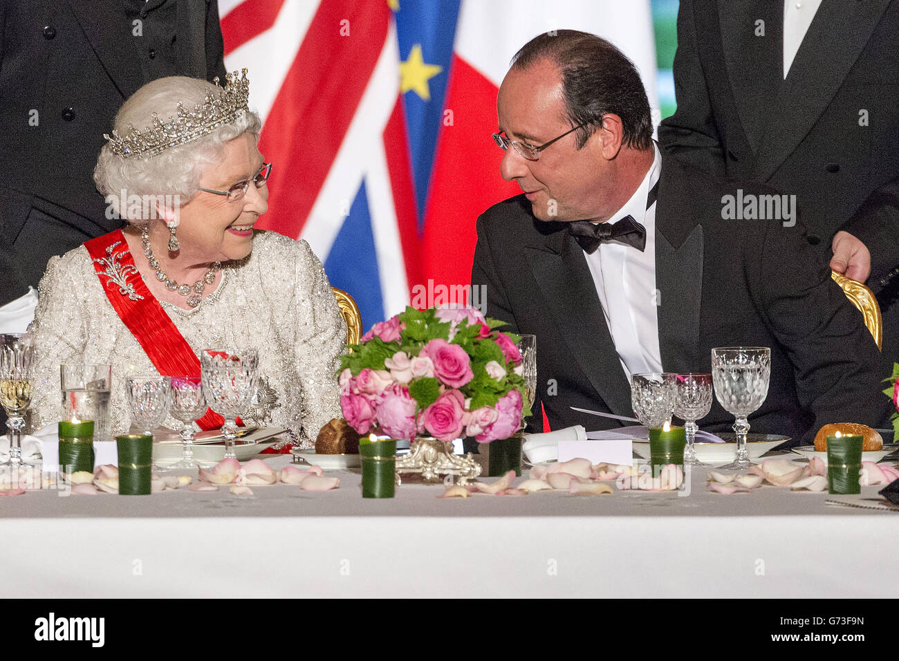 Staatsbesuch in Frankreich Stockfoto