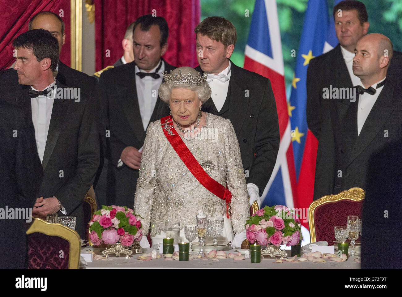 Staatsbesuch in Frankreich Stockfoto