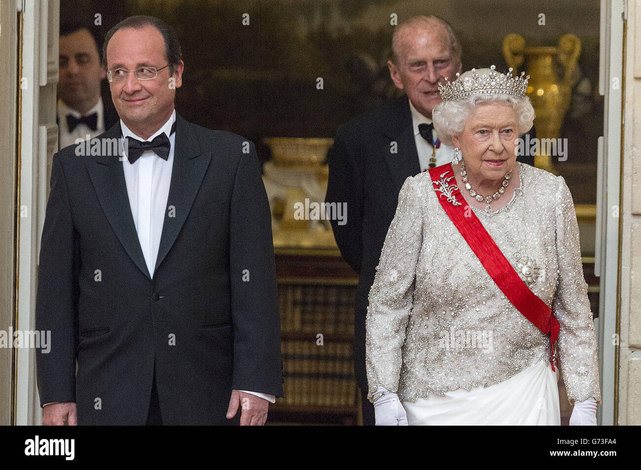 Staatsbesuch in Frankreich Stockfoto