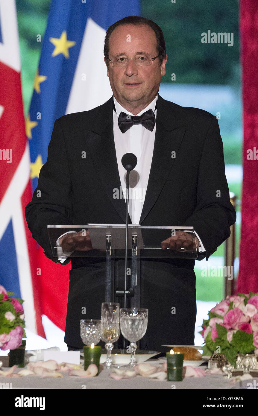 Staatsbesuch in Frankreich Stockfoto