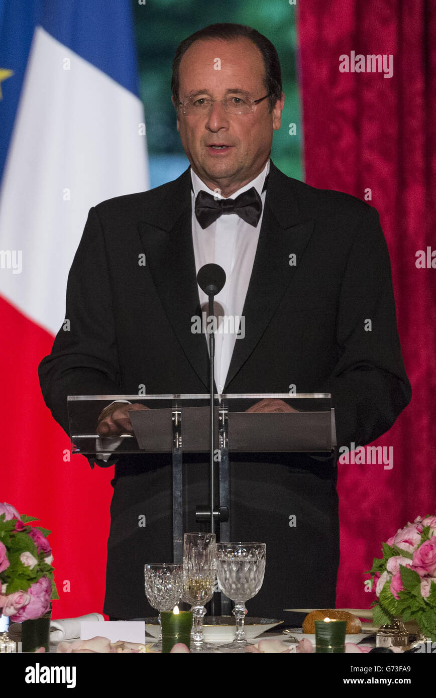 Staatsbesuch in Frankreich Stockfoto