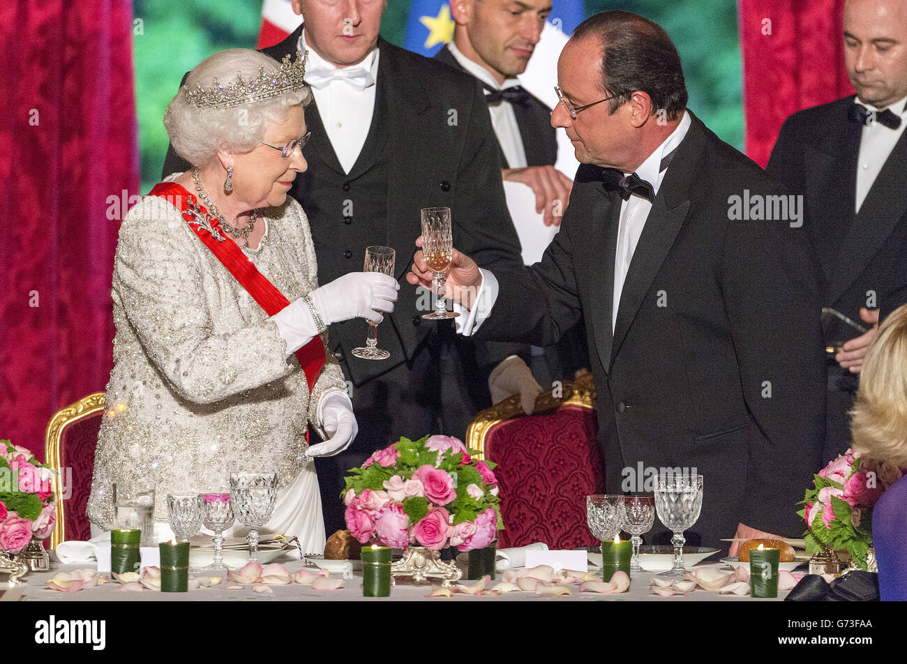 Staatsbesuch in Frankreich Stockfoto