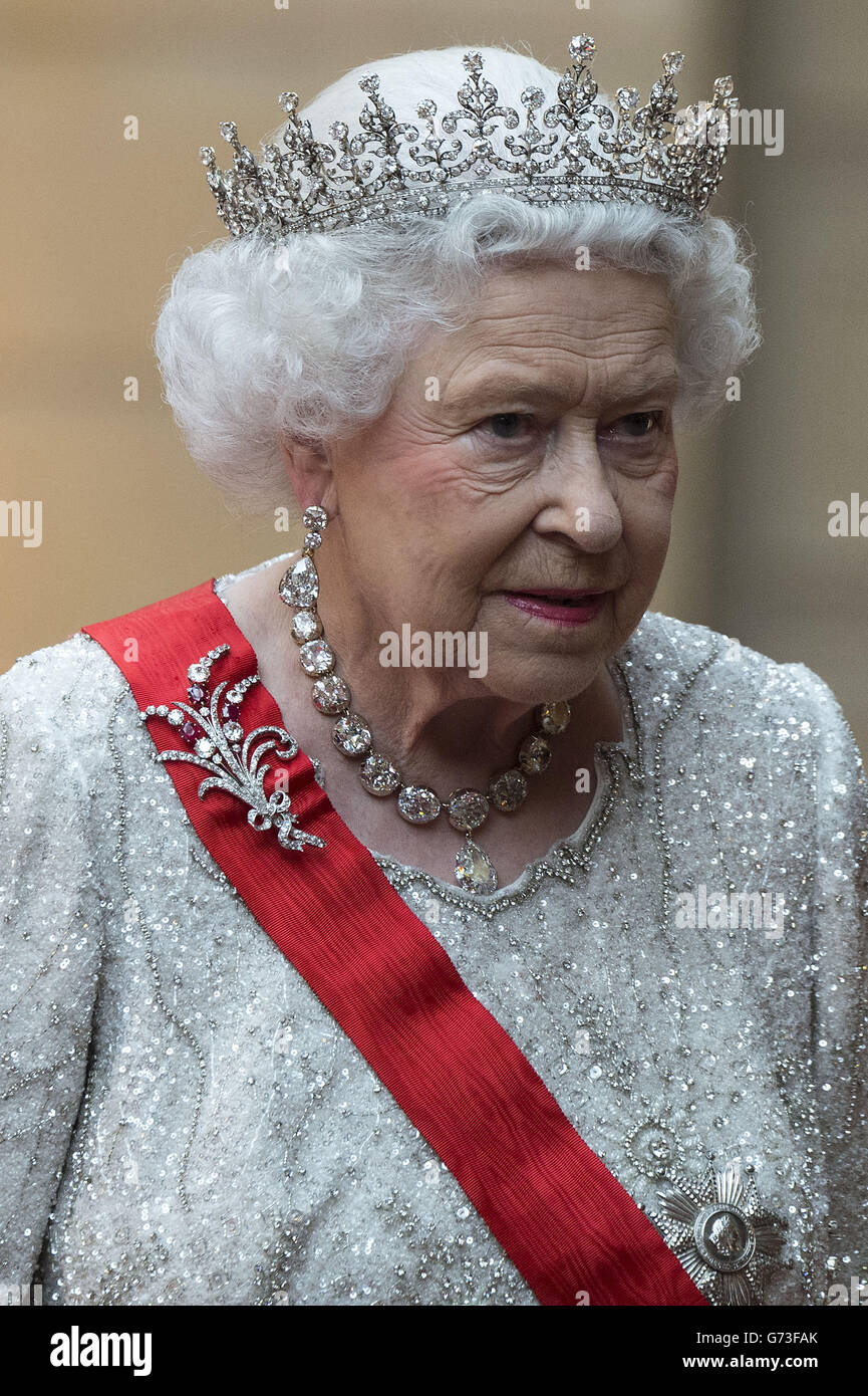 Staatsbesuch in Frankreich Stockfoto
