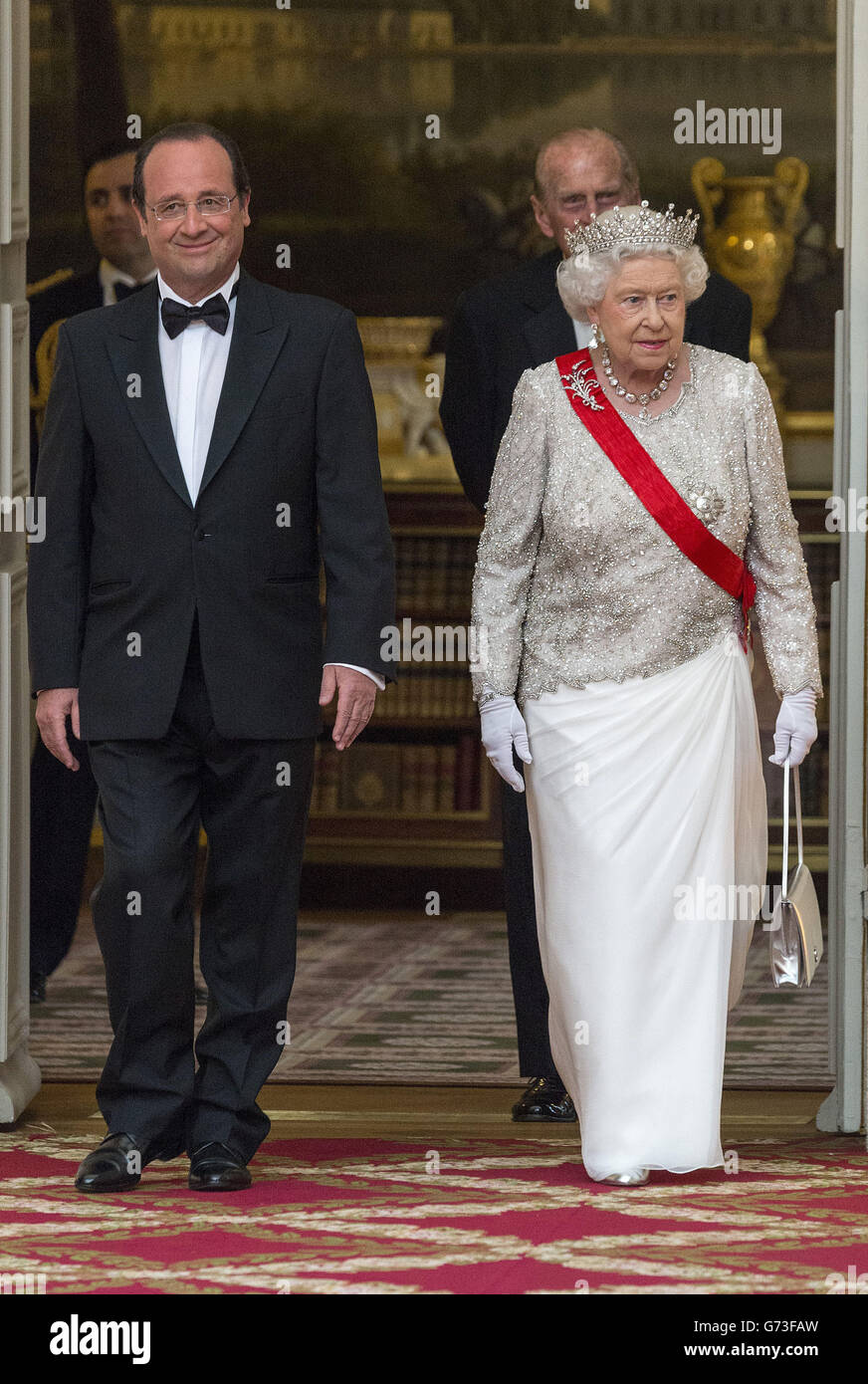 Staatsbesuch in Frankreich Stockfoto