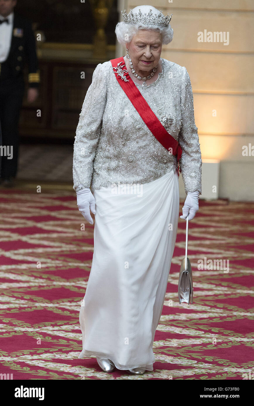 Staatsbesuch in Frankreich Stockfoto