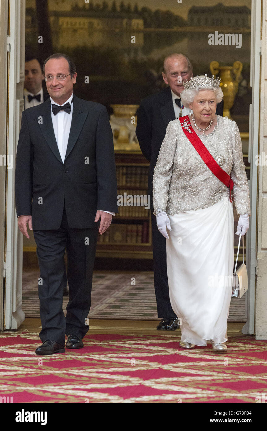 Staatsbesuch in Frankreich Stockfoto