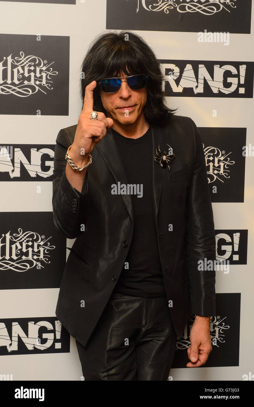 Marky Ramone bei der Ankunft bei den Kerrang Awards, bei der Troxy, im Osten Londons. DRÜCKEN Sie VERBANDSFOTO. Bilddatum: Donnerstag, 12. Juni 2014. Bildnachweis sollte lauten: Dominic Lipinski/PA Wire Stockfoto