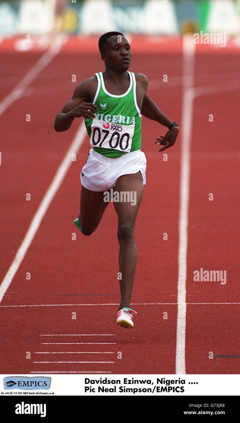 Leichtathletik Commonwealth Games Auckland1990 Stockfotografie Alamy