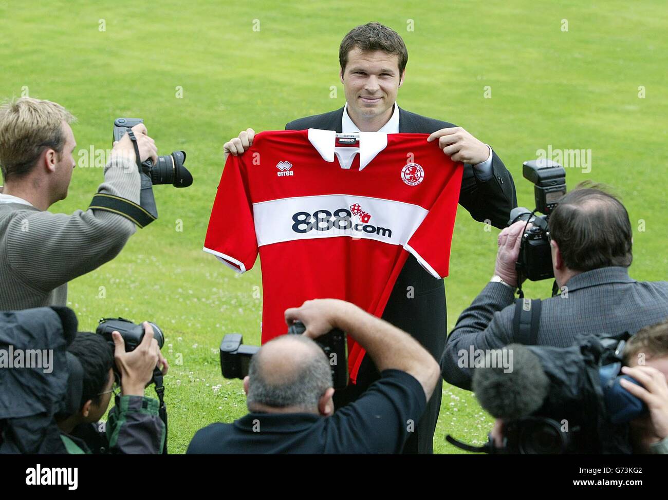 Mark Viduka als Middlesbrough Spieler vorgestellt Stockfoto