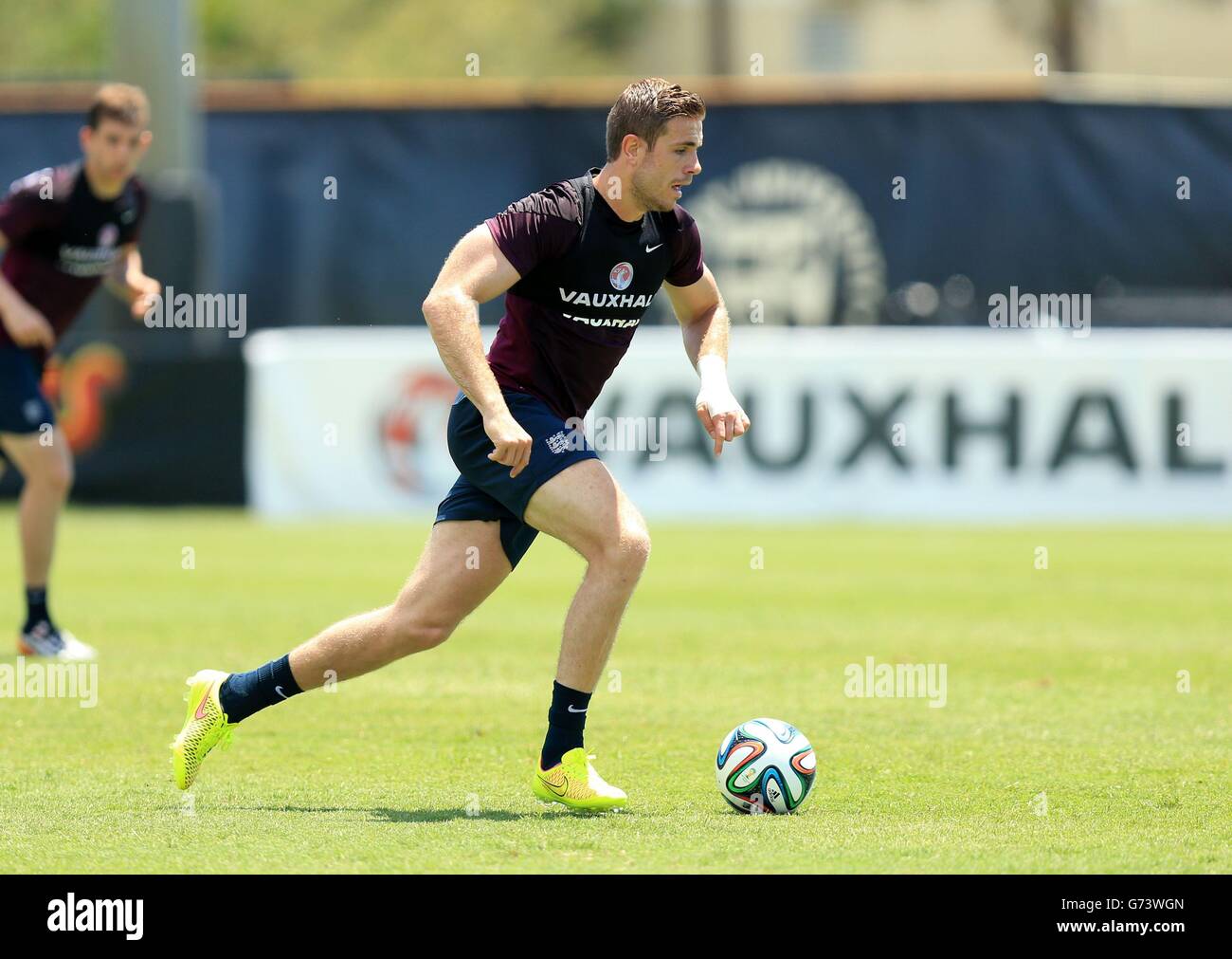 Soccer - World Cup 2014 - Miami-Trainingslager - England V Honduras - England Trainingseinheit - Barry University Stockfoto