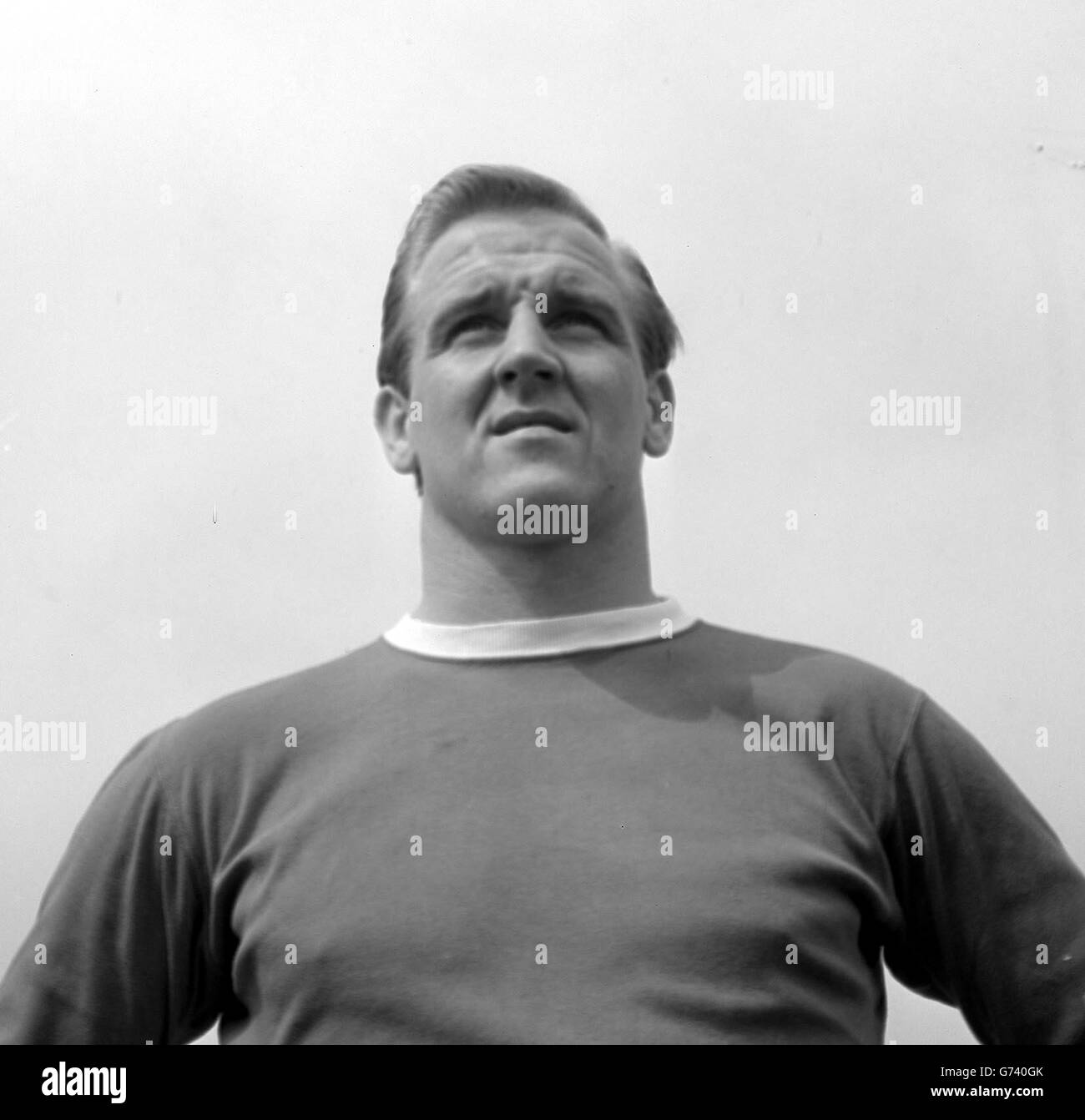 Maurice Setters, die linke Hälfte mit Manchester United, der Leicester City im FA Cup Finale am kommenden Samstag in Wembley trifft. Setters, geboren in Honiton, Devon, kam im Januar 1960 von West Bromwich Albion zu United. Er war ursprünglich bei Exeter City und zog 1955 nach West Bromwich. Stockfoto