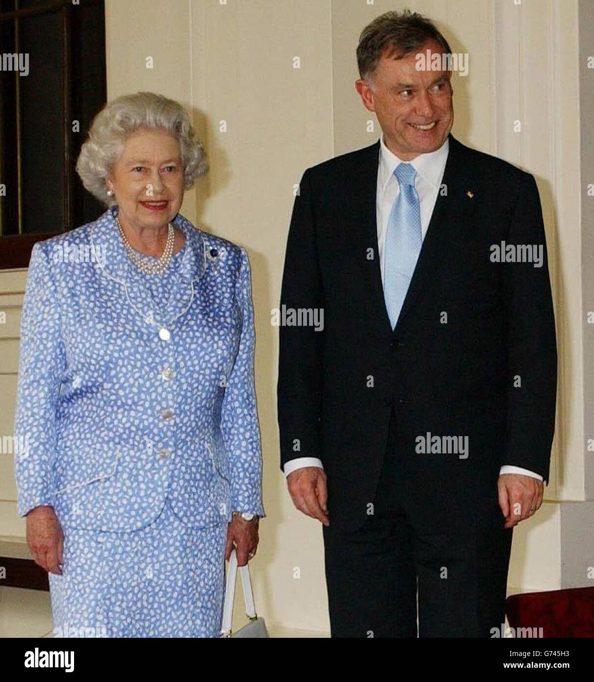 Königin Elizabeth II trifft Horst Kohler Stockfoto