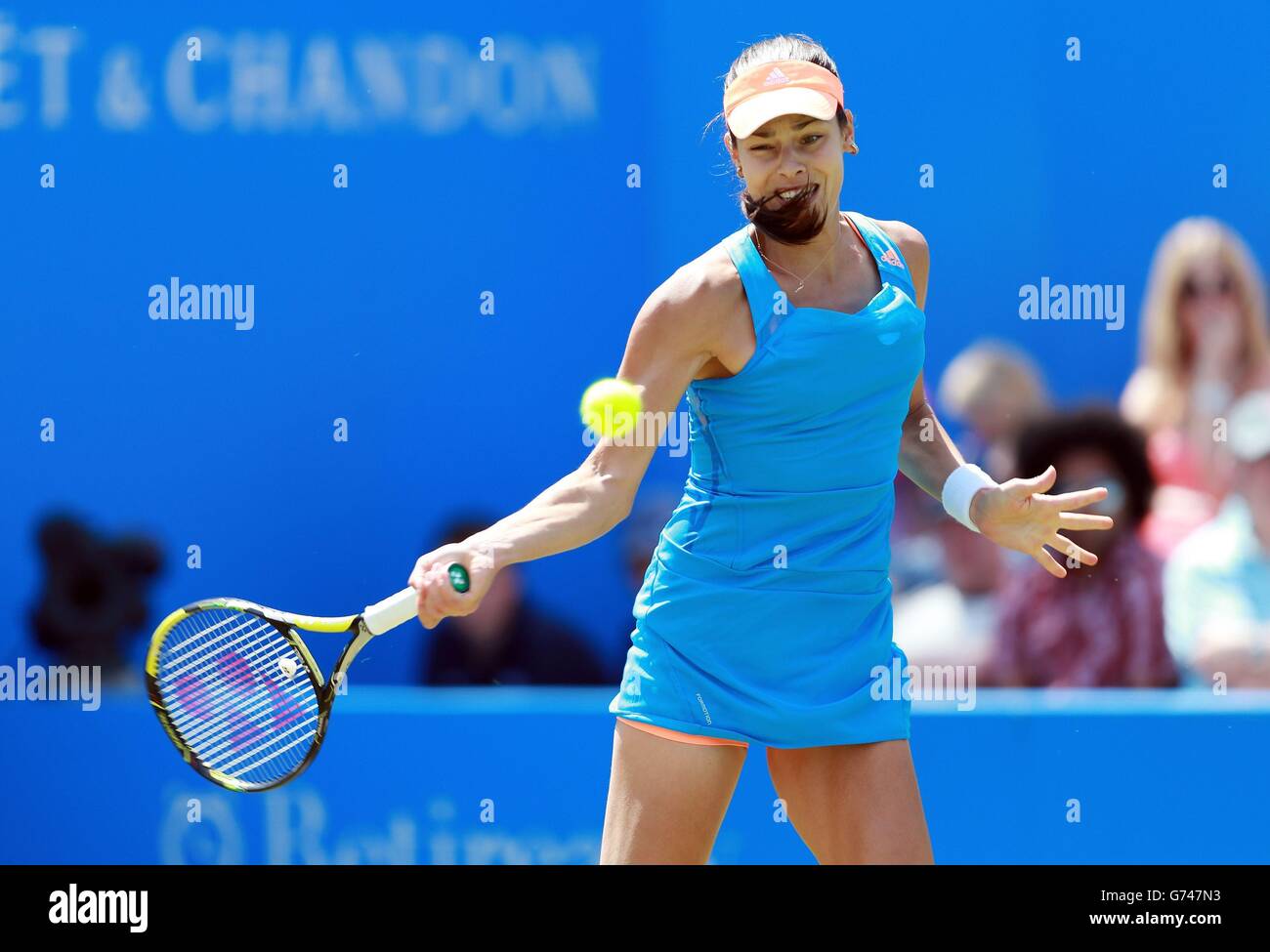 Tennis - AEGON Classic 2014 - Tag fünf - Edgbaston Priory Club. Ana Ivanovic während des AEGON Classic im Edgbaston Priory Club, Birmingham. Stockfoto