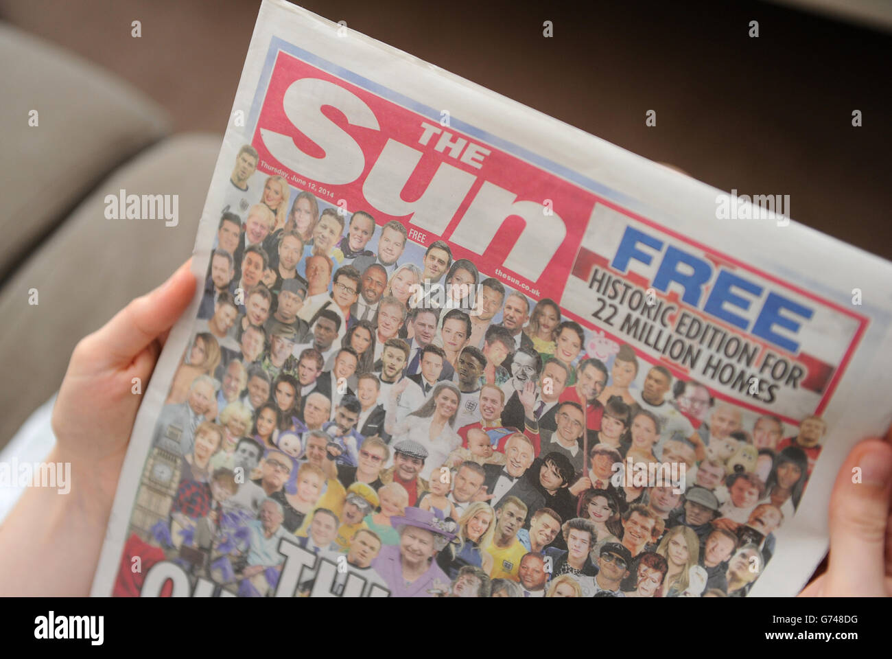 Miliband Leid über seine Sonne Bild Stockfoto