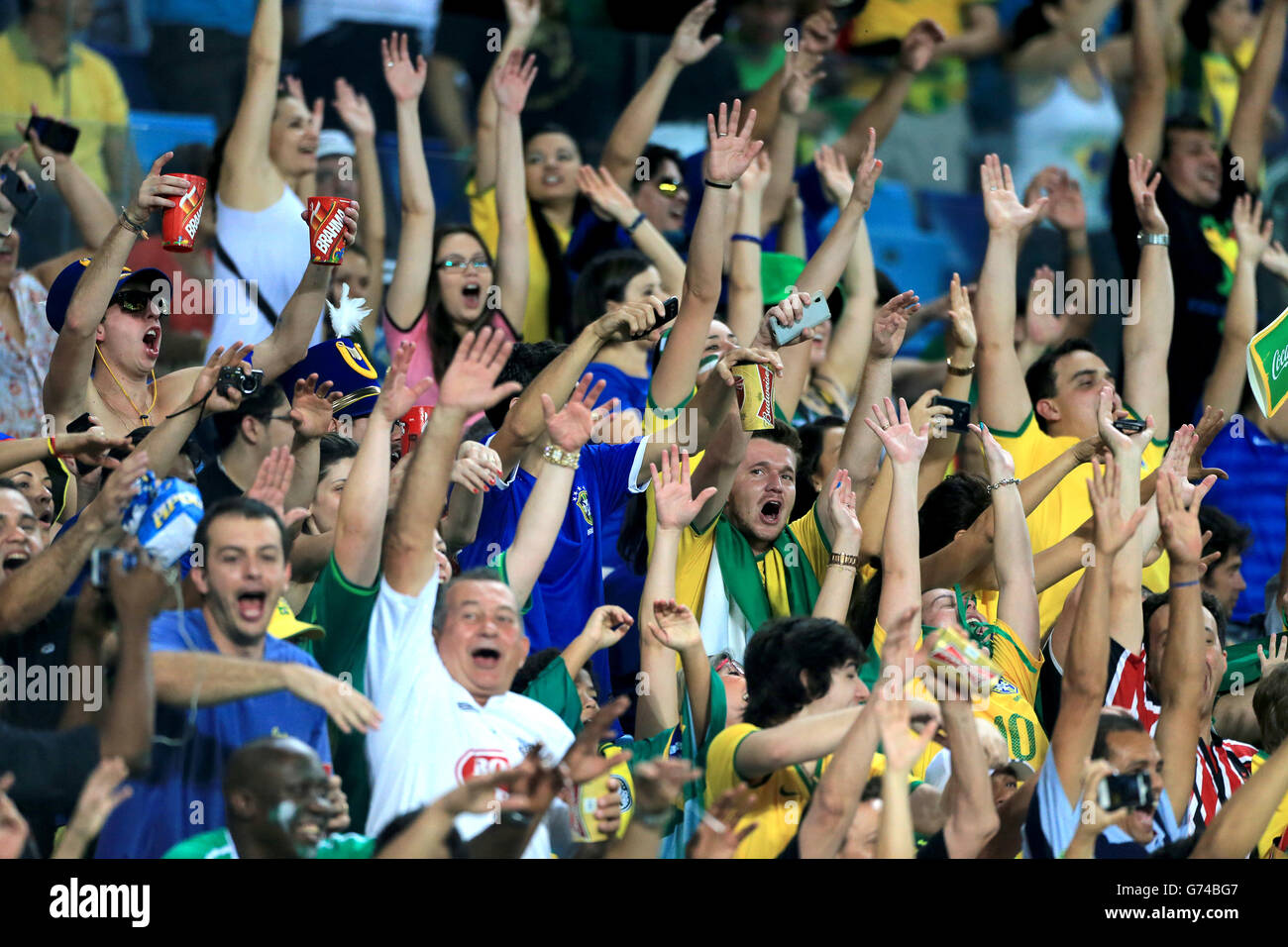 Fußball - FIFA WM 2014 - Gruppe F - Nigeria V Bosnien und Herzegowina - Arena Pantanal Stockfoto