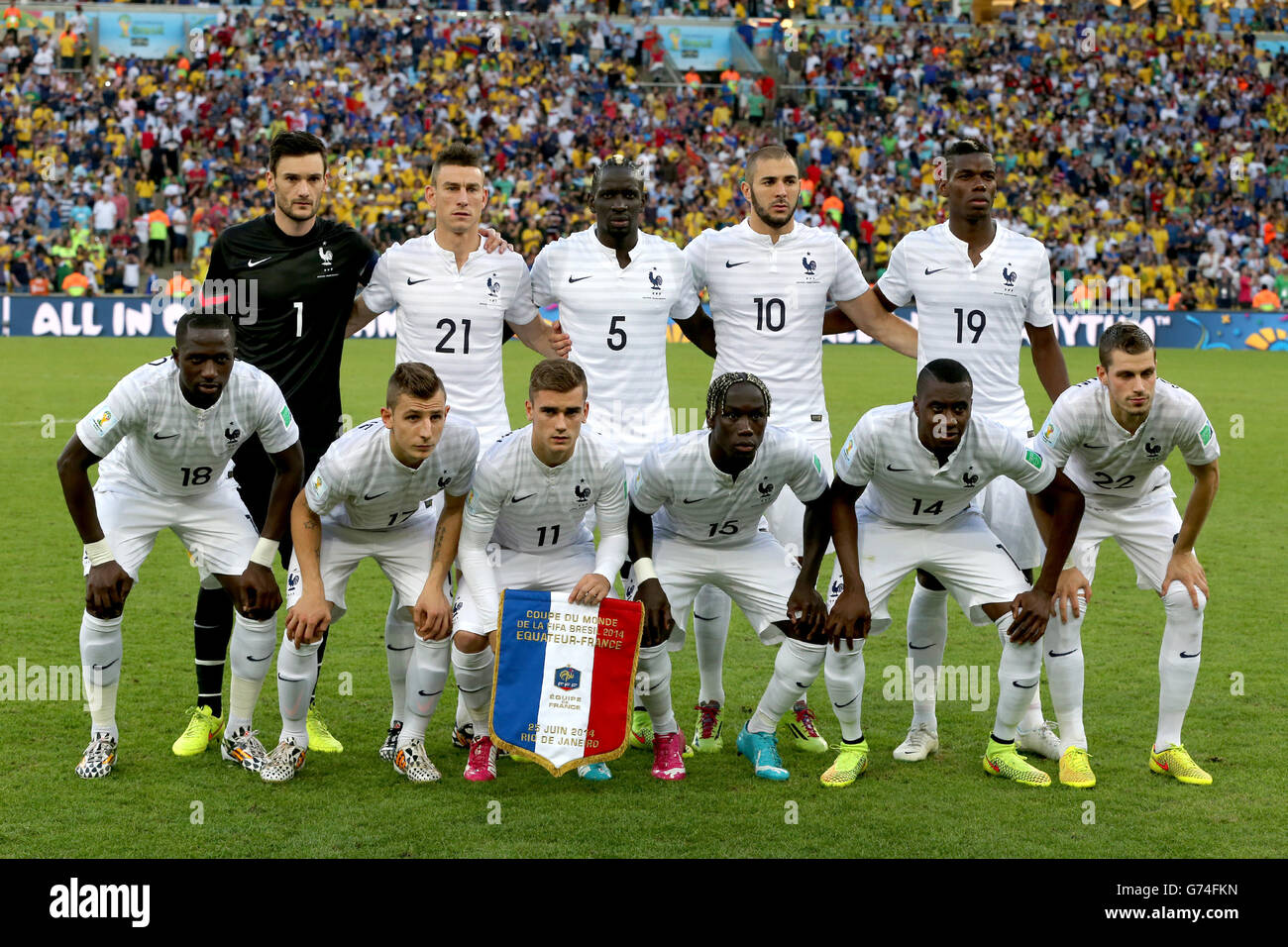 Fußball - FIFA WM 2014 - Gruppe E - Ecuador / Frankreich - Estadio Maracana Stockfoto