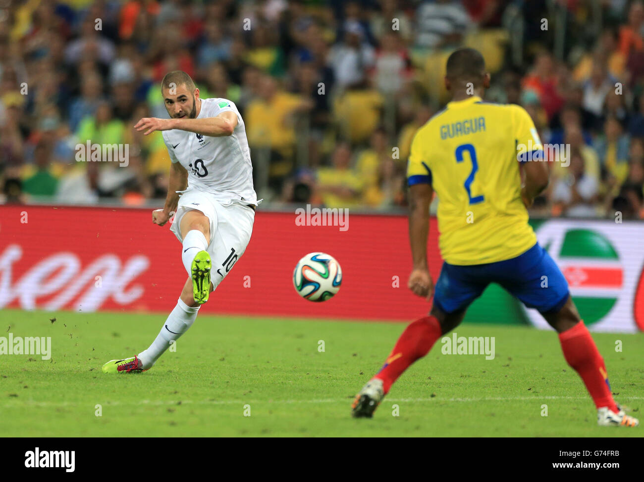Fußball - FIFA WM 2014 - Gruppe E - Ecuador / Frankreich - Estadio Maracana Stockfoto