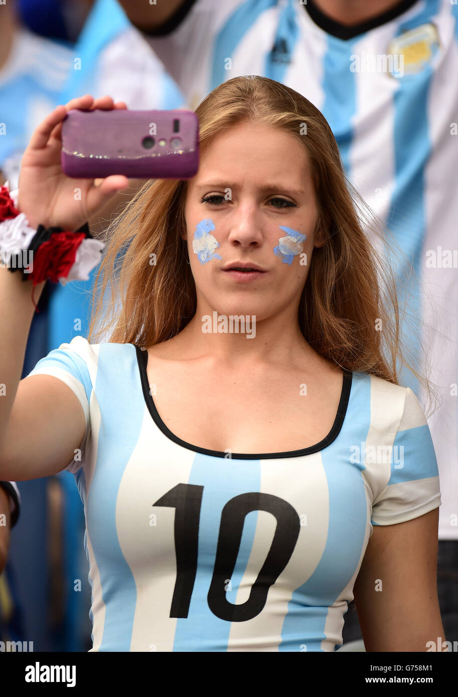 Fußball - FIFA WM 2014 - Gruppe F - Nigeria V Argentinien - Estadio Beira-Rio Stockfoto