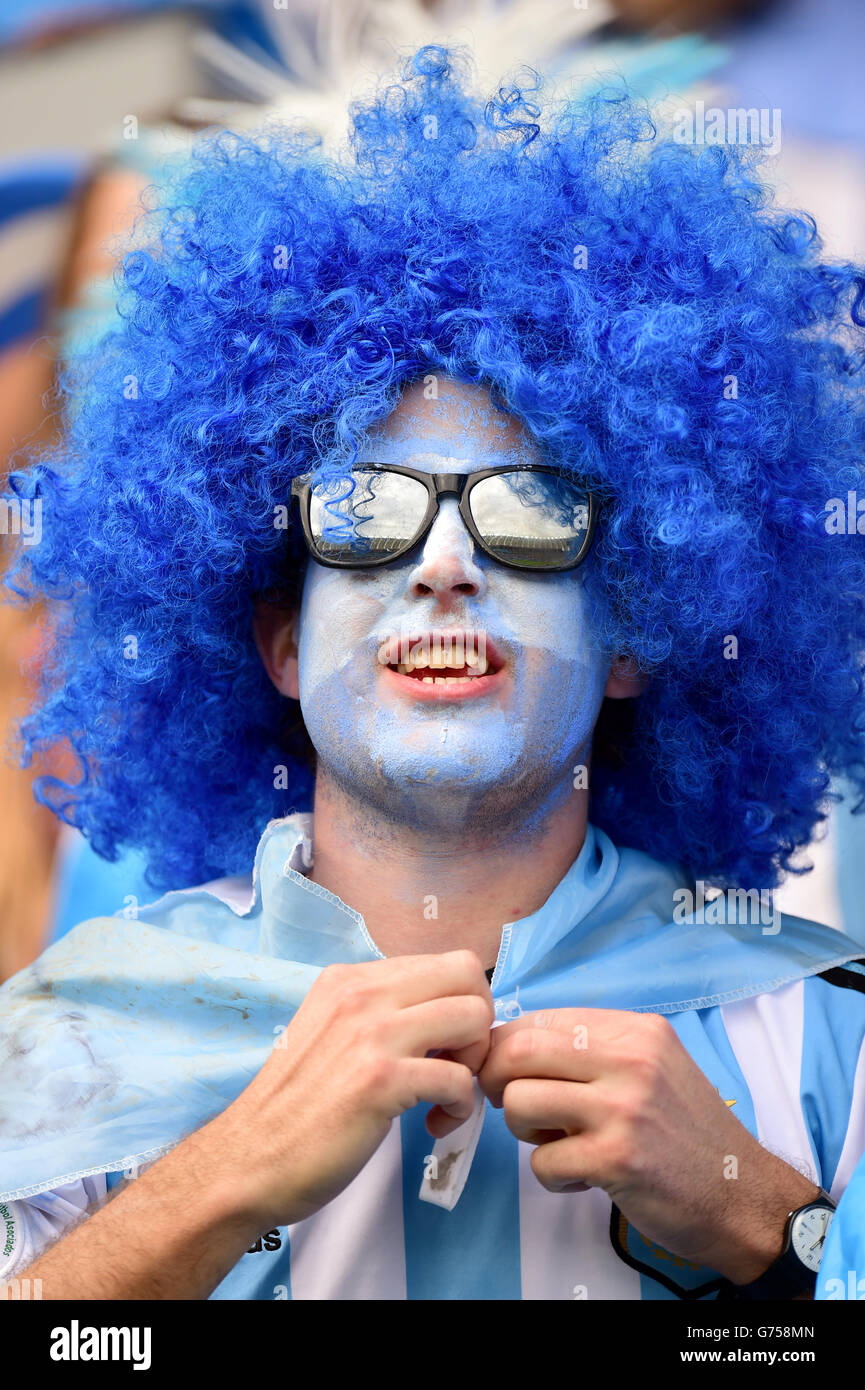 Fußball - FIFA Fußball-Weltmeisterschaft 2014 - Gruppe F - Nigeria gegen Argentinien - Estadio Beira-Rio. Argentinien Fans auf den Tribünen Stockfoto