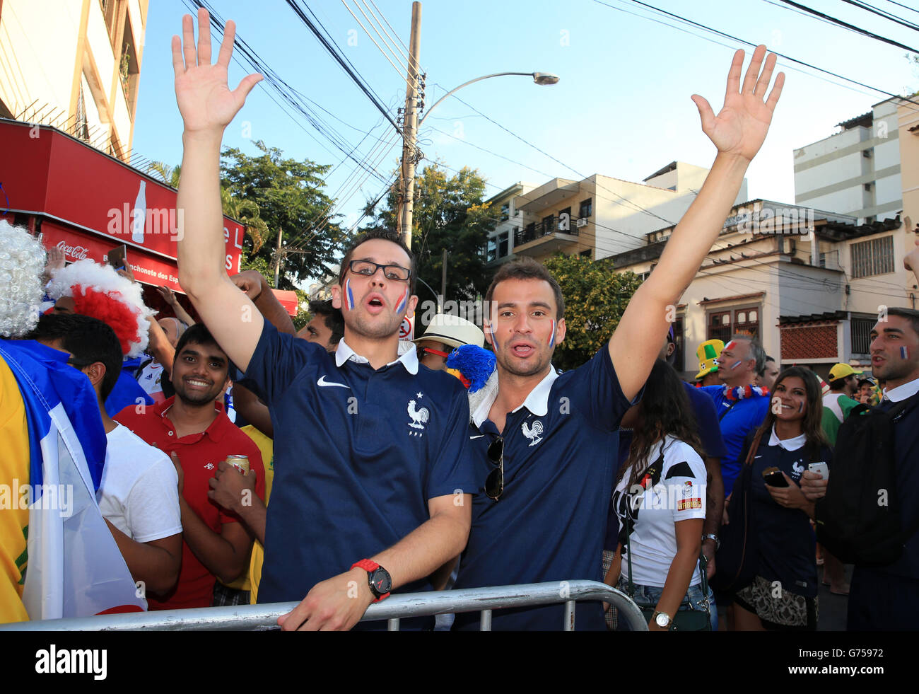 Fußball - FIFA WM 2014 - Gruppe E - Ecuador / Frankreich - Estadio Maracana Stockfoto