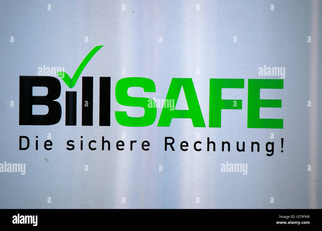 Logo der Marke "BillSafe", Berlin. Stockfoto