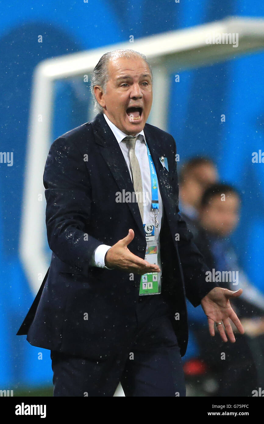 Fußball - FIFA WM 2014 - Semi Final - Niederlande gegen Argentinien - Arena de Sao Paulo Stockfoto