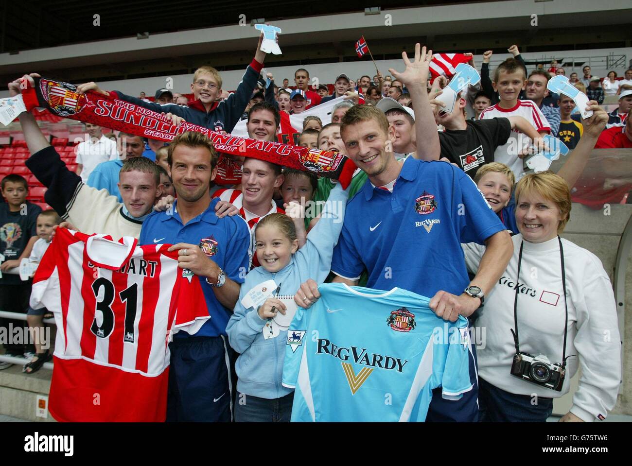 Sunderland Neuverpflichtungen - Marcus Stewart & Tore André Flo Stockfoto