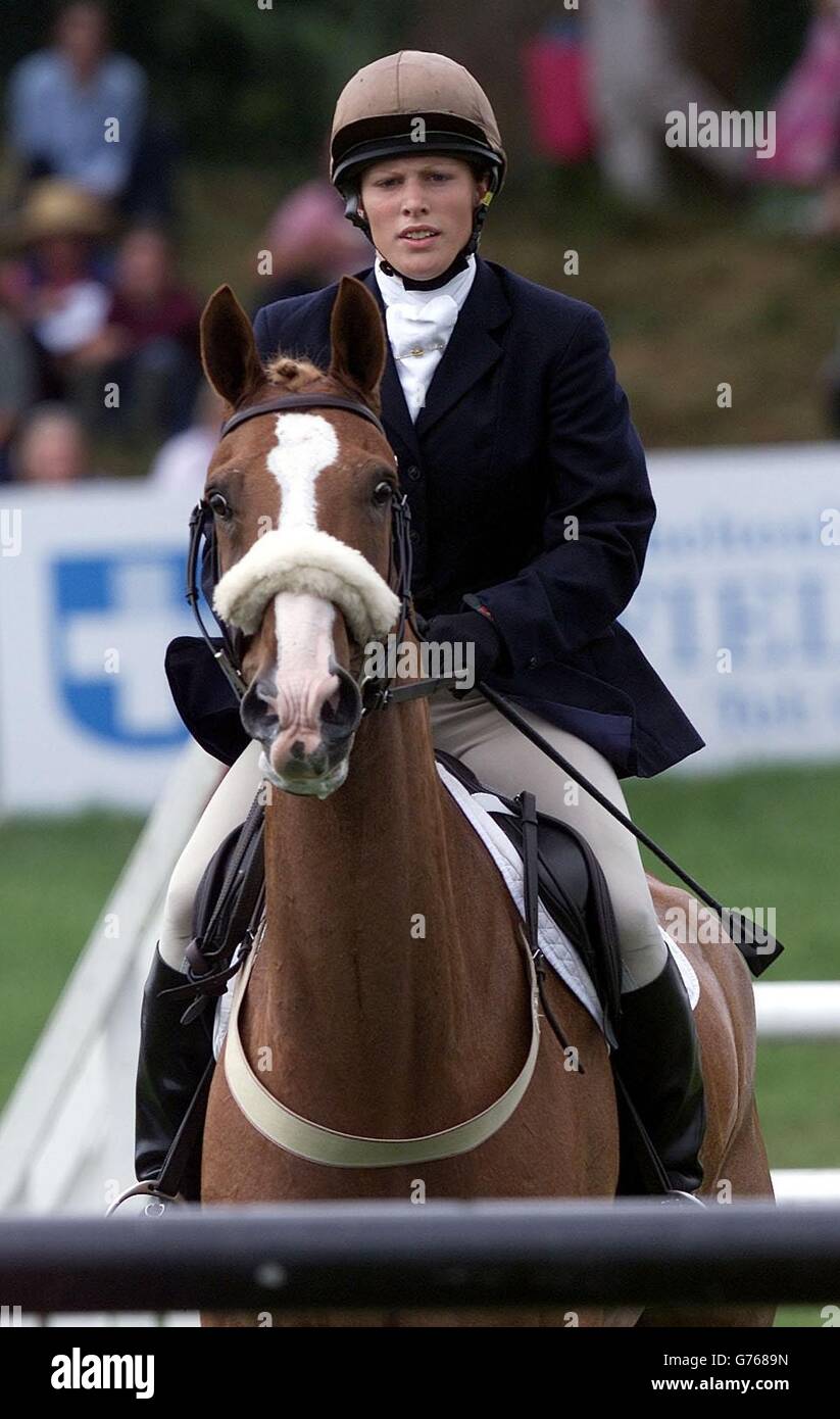 Zara Phillips - Doubleprint Festival der British Eventing Stockfoto