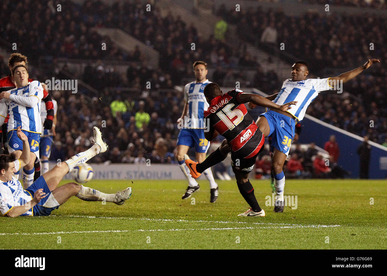 Fußball - Himmel Bet Meisterschaft - Brighton und Hove Albion V Queens Park Rangers - AMEX Stadion Stockfoto