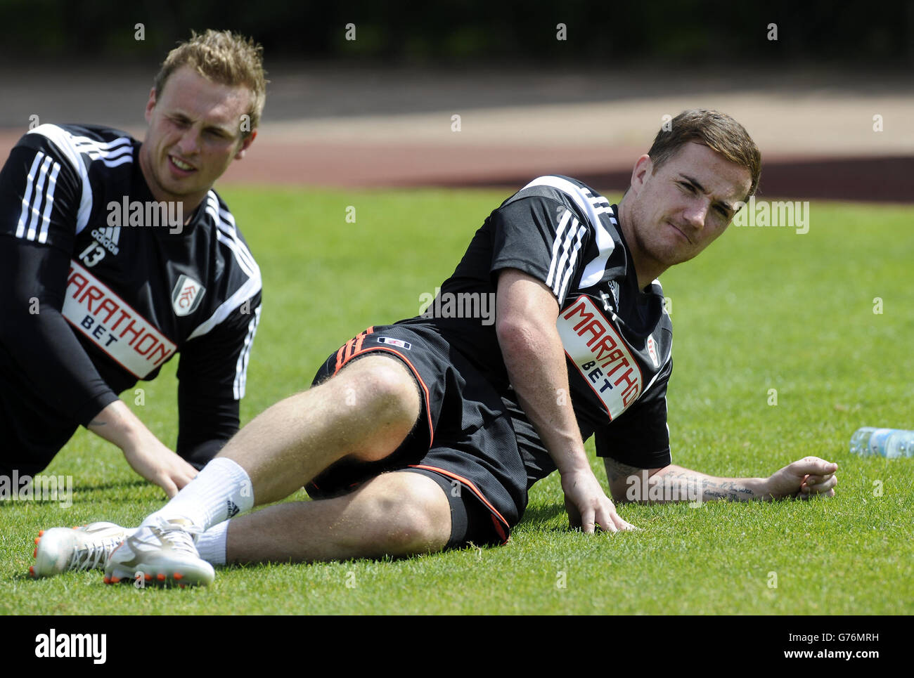 Fußball - vor der Saison freundlich - Rangers gegen Fulham - Murray Park. Fulhams Ross McCormack während des Aufwärmpuls Stockfoto