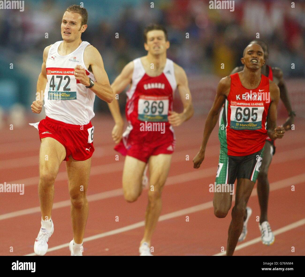 Commonwealth Games-Michael Osten gewinnt die 1500 Meter Stockfoto