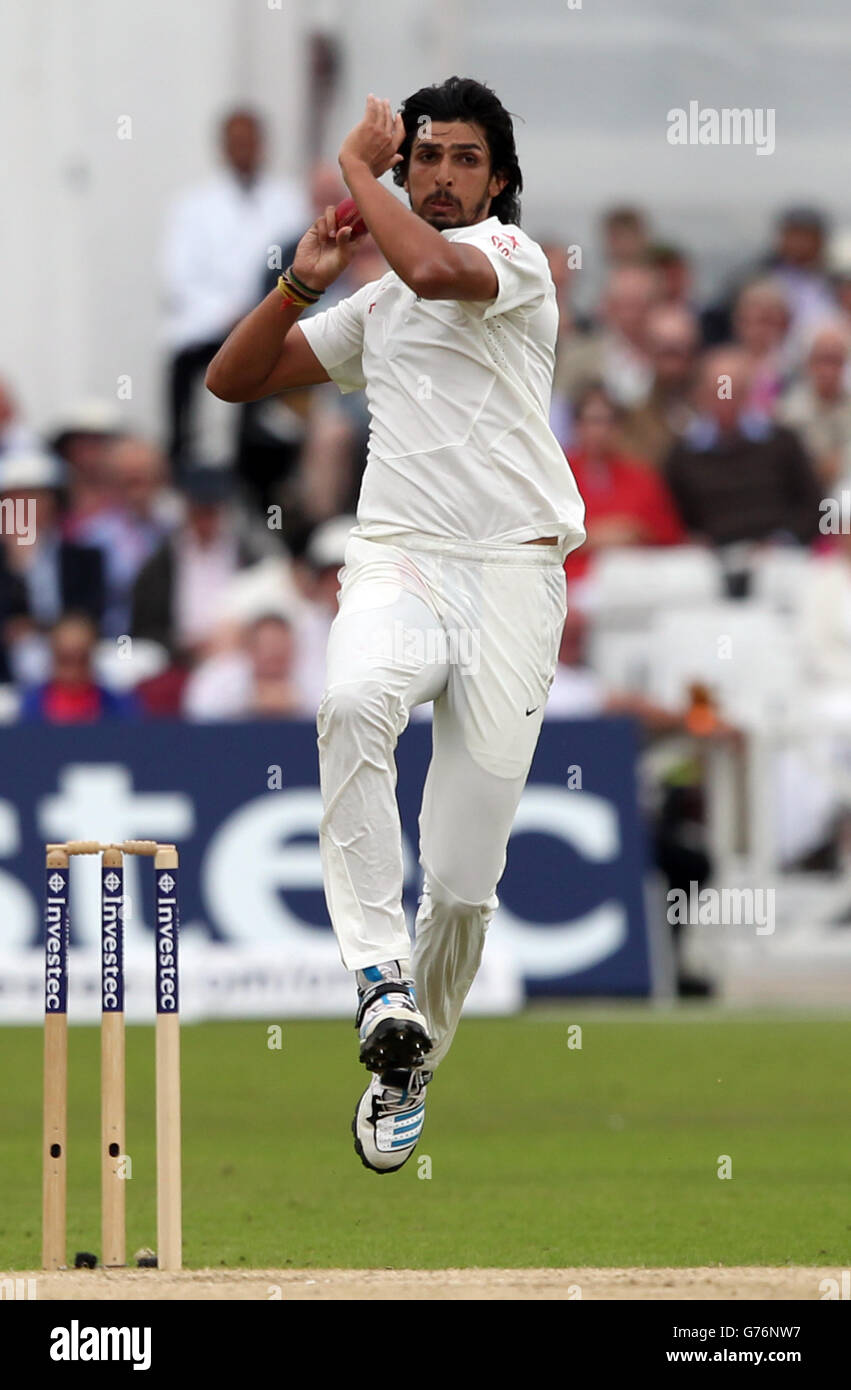 -Investec Testreihen - erster Test - England V Indien - Tag 3 - Trent Bridge Cricket Stockfoto