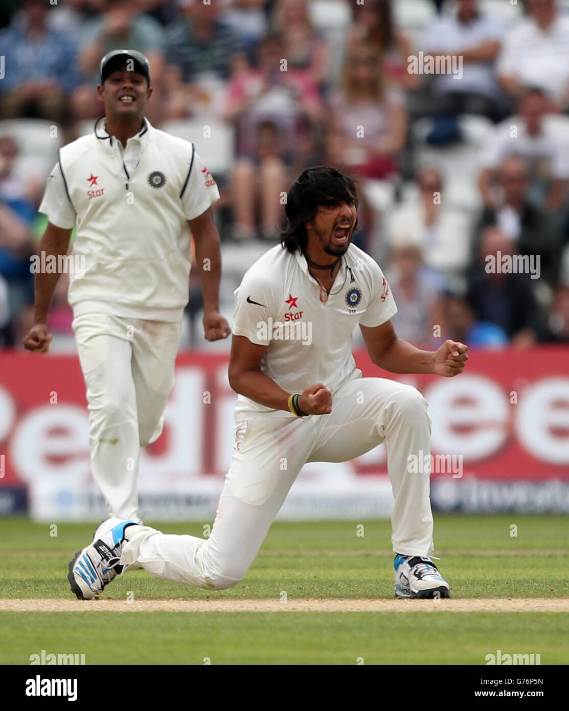 -Investec Testreihen - erster Test - England V Indien - Tag 3 - Trent Bridge Cricket Stockfoto
