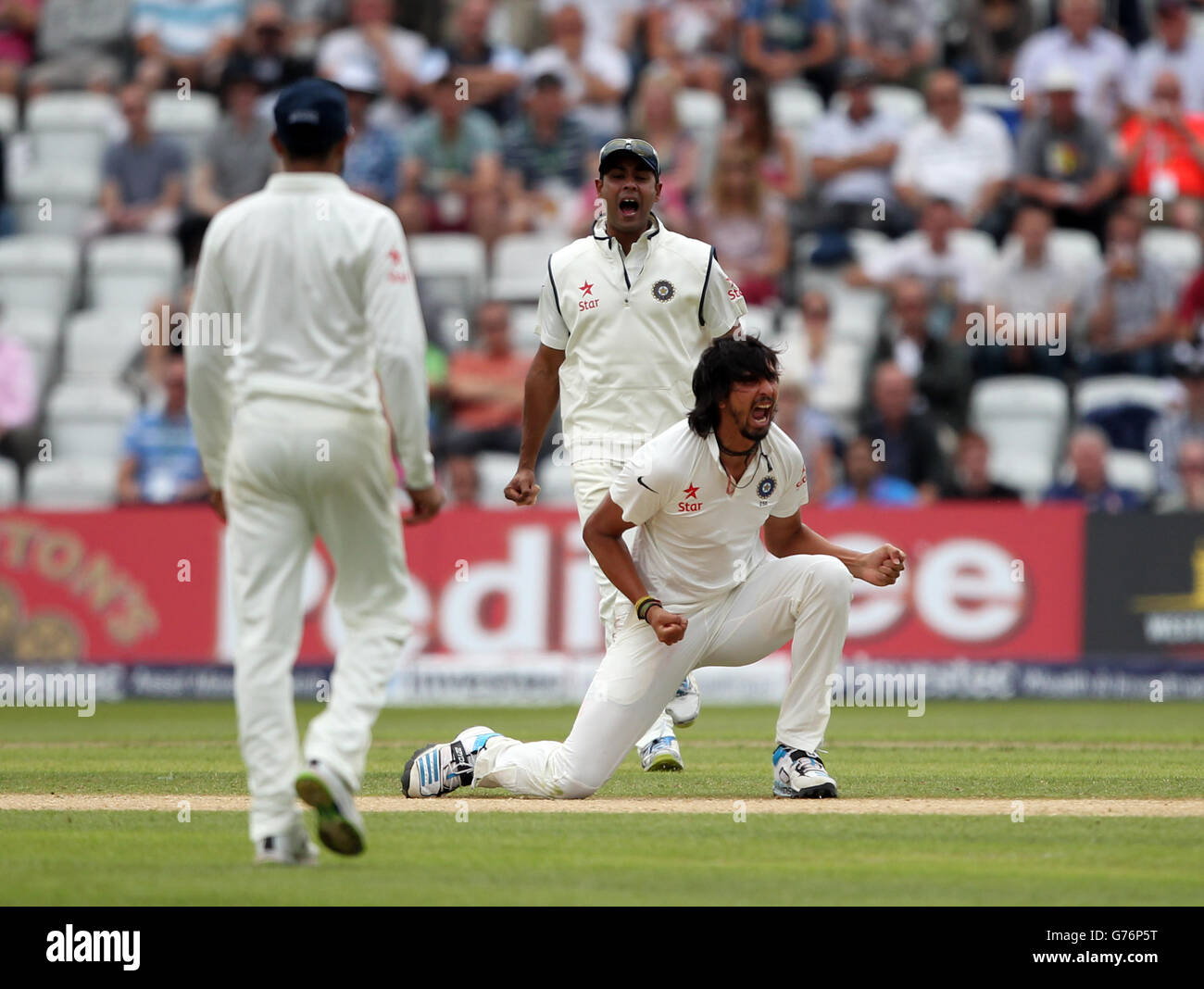 -Investec Testreihen - erster Test - England V Indien - Tag 3 - Trent Bridge Cricket Stockfoto
