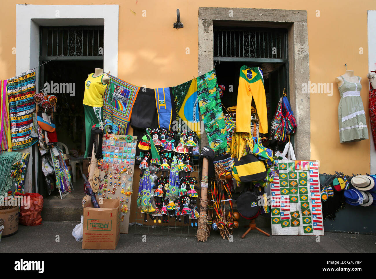 Fußball - WM 2014 - Stadt Salvador Lager Stockfoto