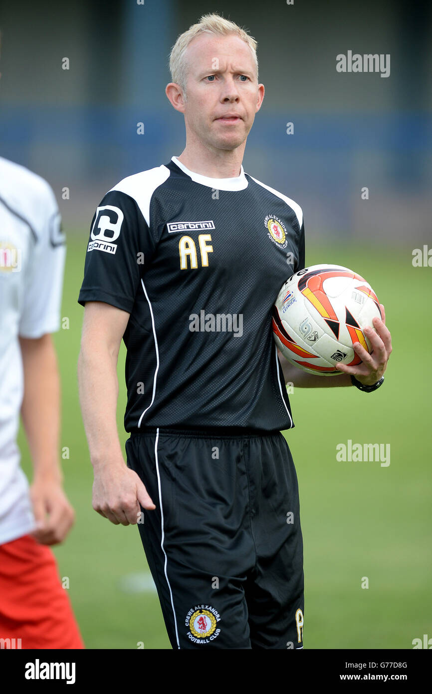 Fußball - Pre Season freundlich - Lauch Stadt V Crewe Alexandra - Harrison Park Stockfoto