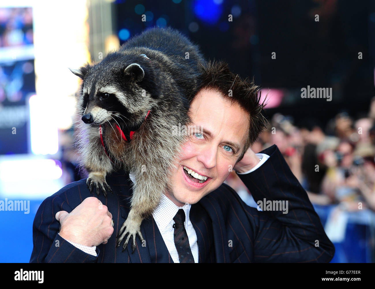 James Gunn bei der Premiere von Guardians of the Galaxy im Empire-Kino in London. Stockfoto