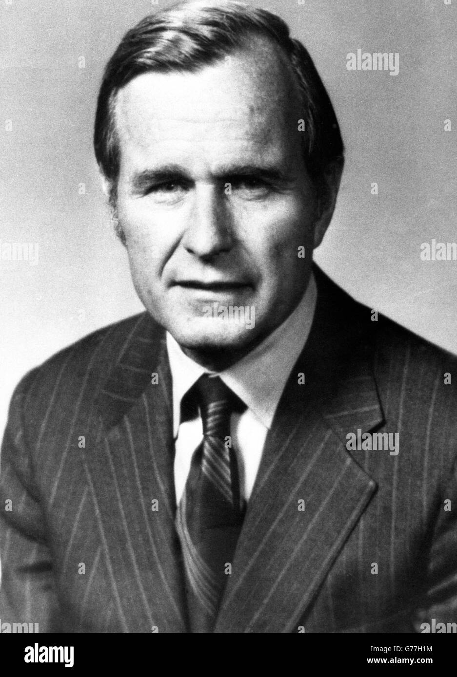 George HW Bush, der von Präsident Ford zum neuen Direktor der CIA ernannt wurde. Stockfoto