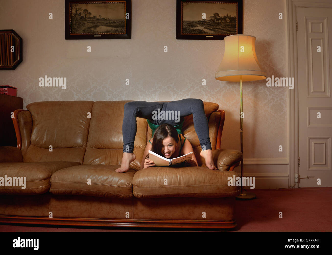 Pixie Le Knoten Porträts Stockfoto