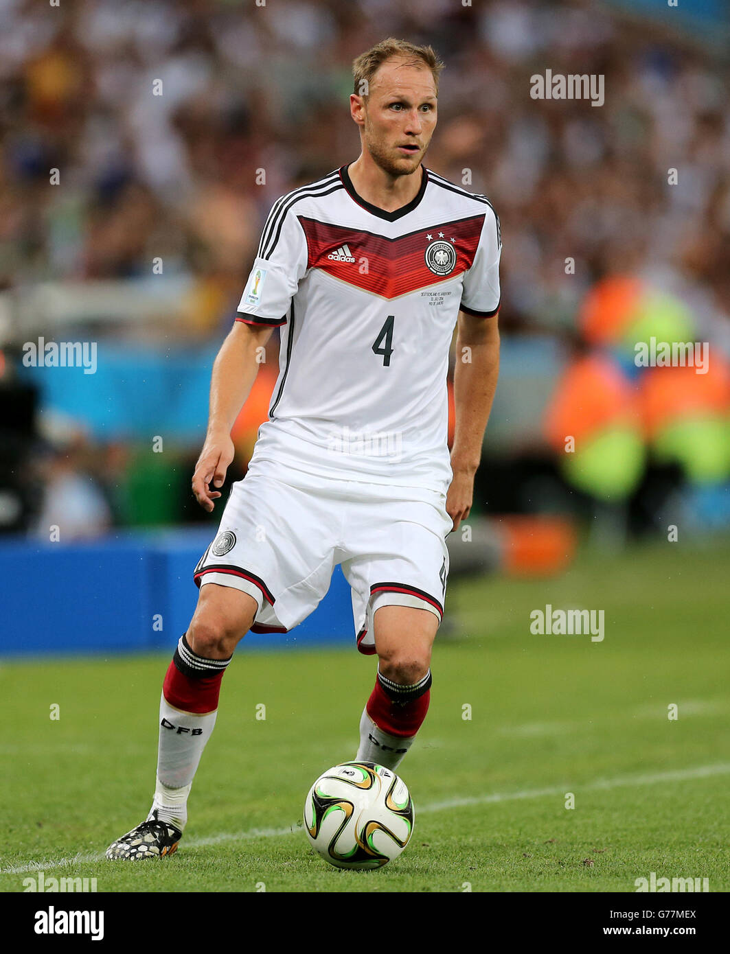 Fußball - FIFA Fußball-Weltmeisterschaft 2014 - Finale - Deutschland gegen Argentinien - Estadio do Maracana. Benedikt Howedes, Deutschland Stockfoto