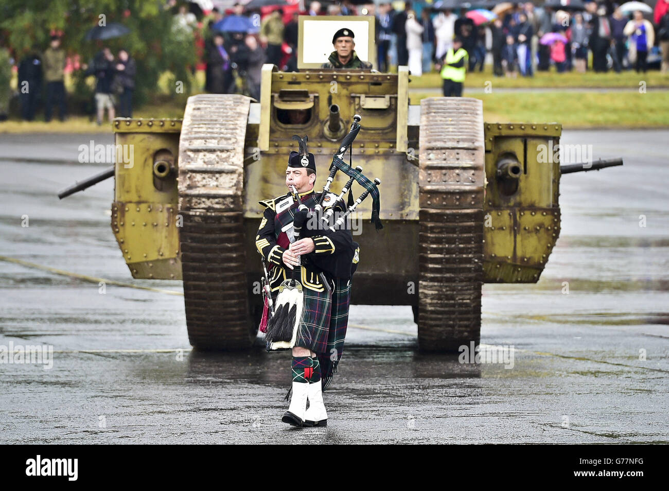 Royal Tank Regiment parade Stockfoto