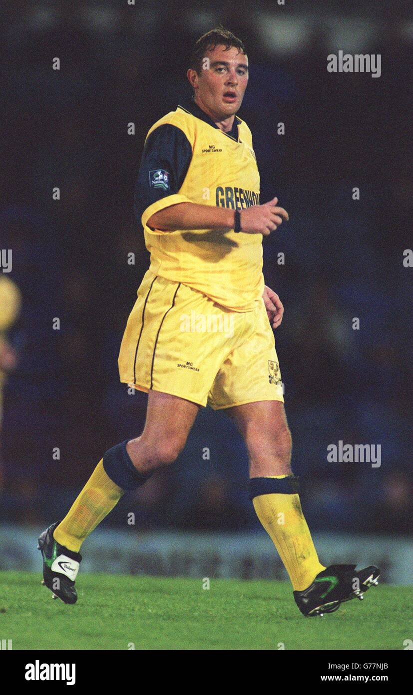 Fußball - Nationwide League Division Two - Burnley gegen Shrewsbury Town. Richard Scott, Shrewsbury Town Stockfoto