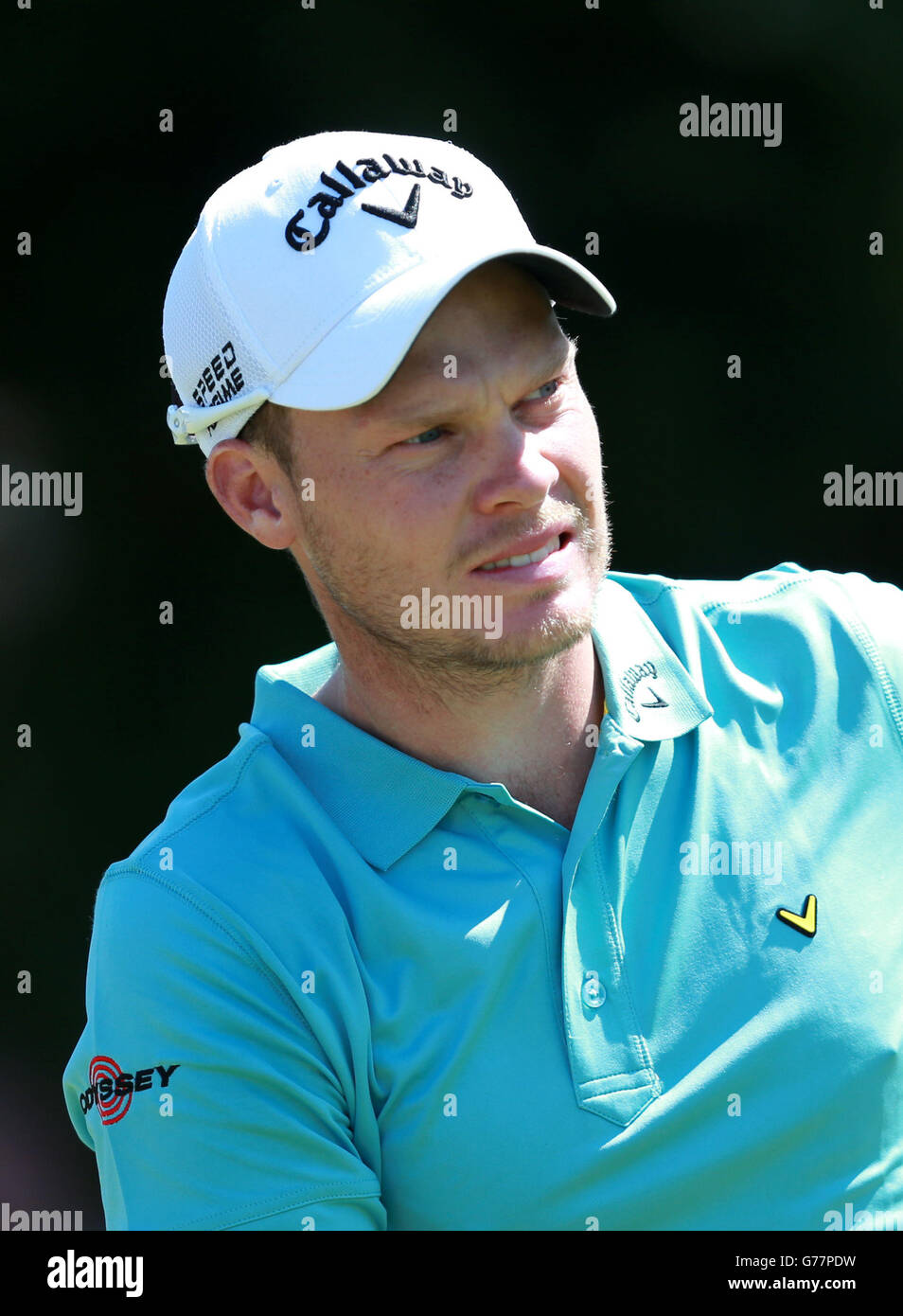 Golf - The Open Championship 2014 - Erster Tag - Royal Liverpool Golf Club. Englands Danny Willett am ersten Tag der Open Championship 2014 im Royal Liverpool Golf Club, Hoylake. Stockfoto