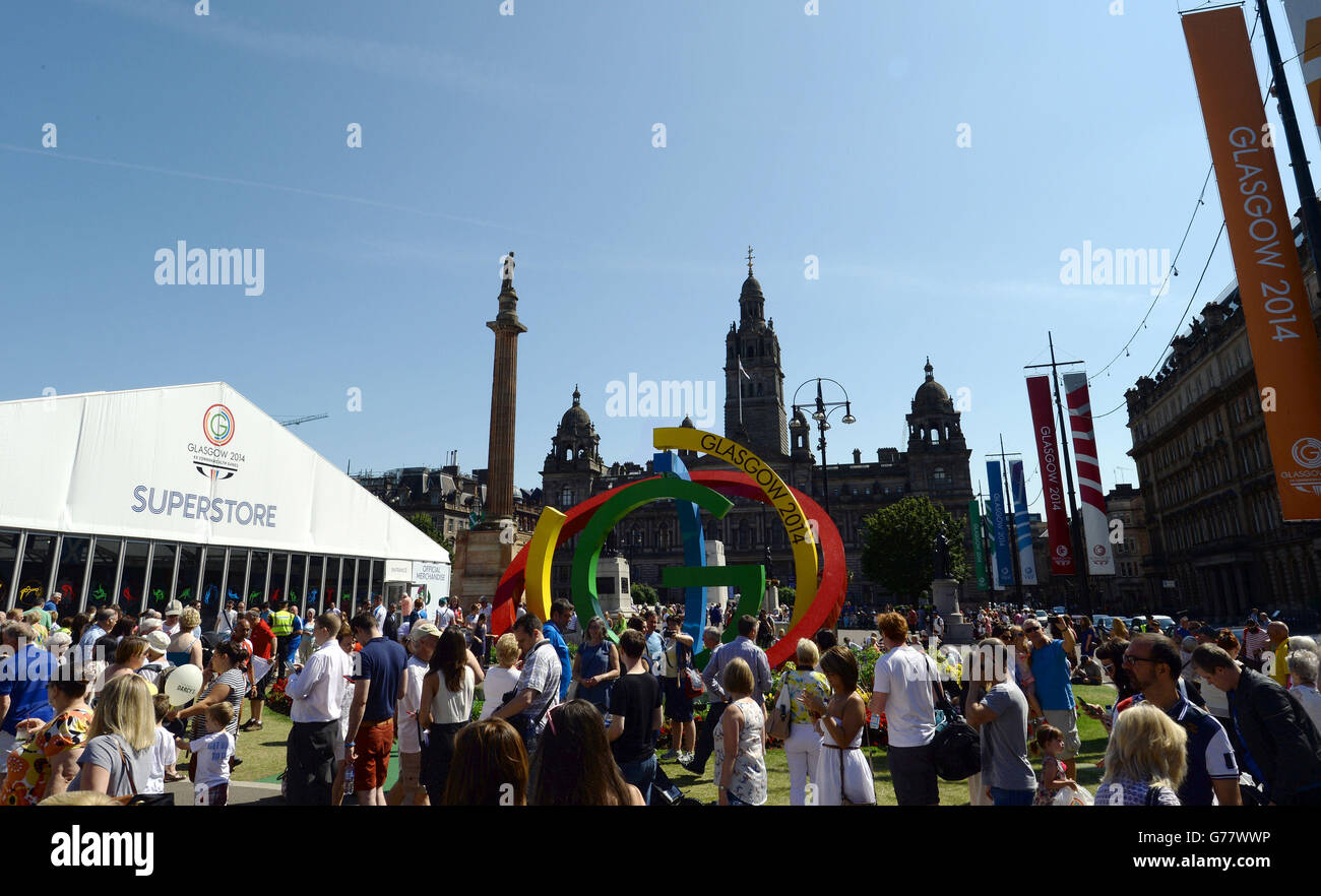 Sporttag - Commonwealth-Spiele 2014 - Null Stockfoto