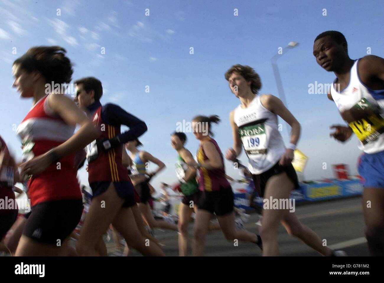 Der London-Marathon Stockfoto
