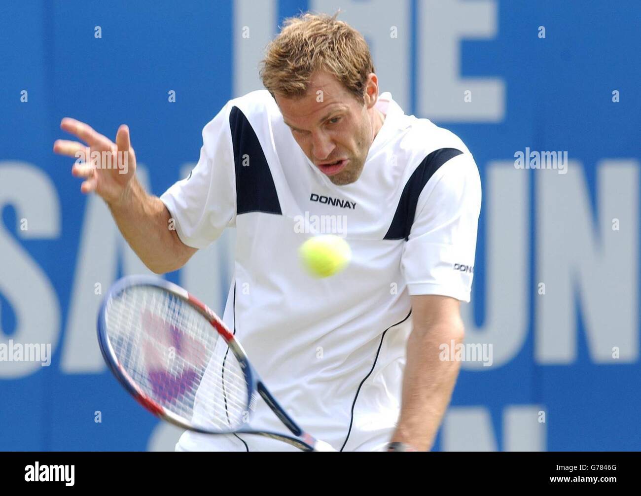 Rusedski V Nieminen - The Samsung Open Stockfoto