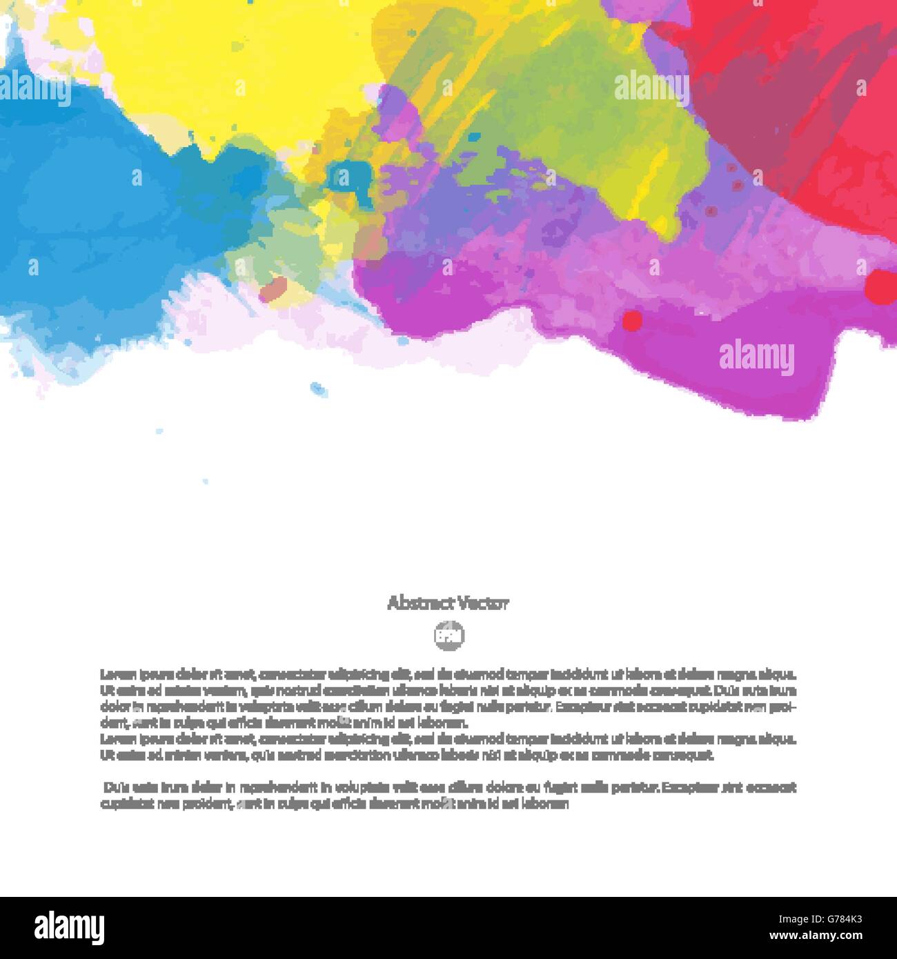 Spaß künstlerisches Aquarell design Stock Vektor