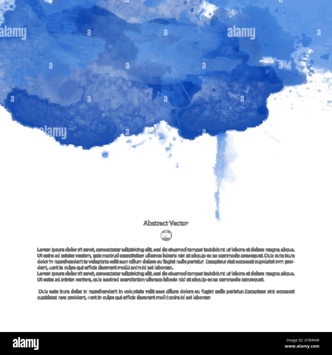 Spaß künstlerisches Aquarell design Stock Vektor