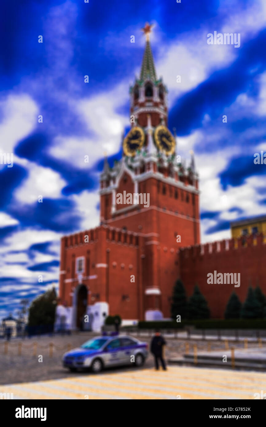 Kreml weigern, die Lehren des schwarzen Schwans sogar, wenn die nächste bereits sichtbar für alle abstrakten Thema Blu sichtbar ist Stockfoto