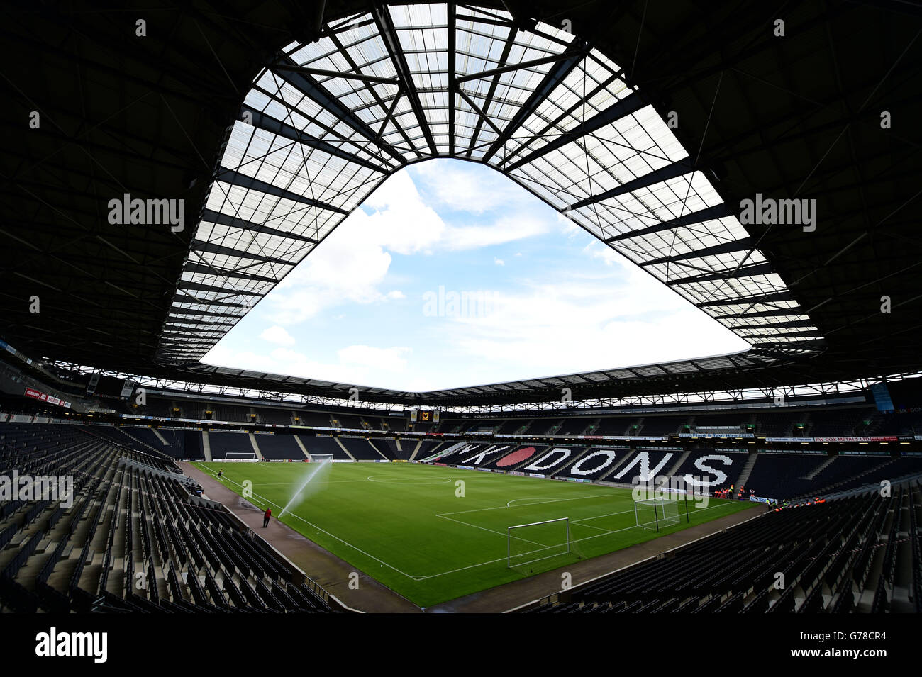Fußball - vor der Saison freundlich - MK Dons / Nottingham Forest - Stadion MK. Eine allgemeine Ansicht des Stadions MK Stockfoto